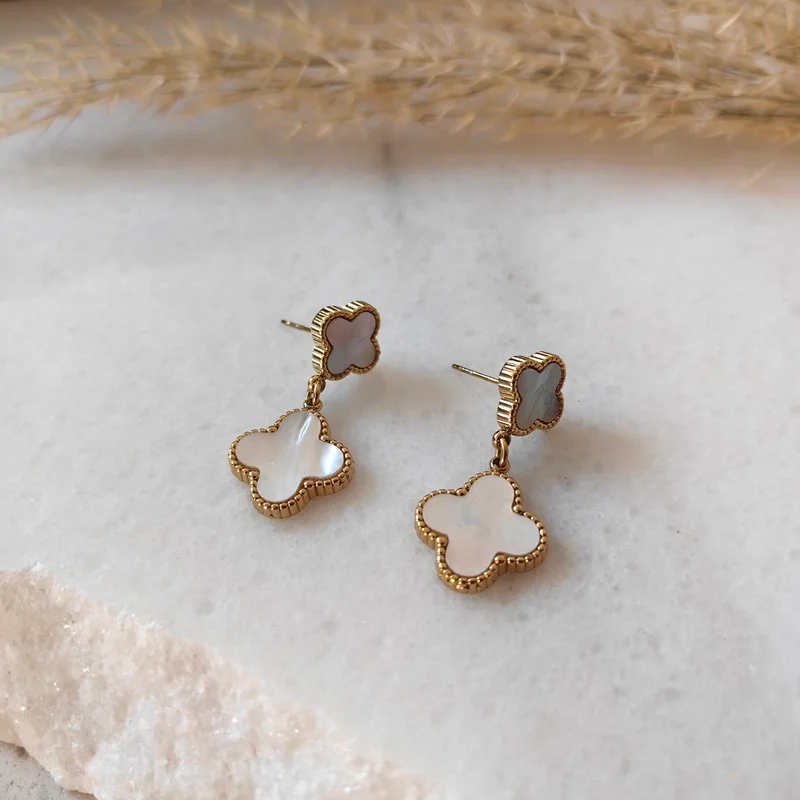 Pearl Clover Earrings