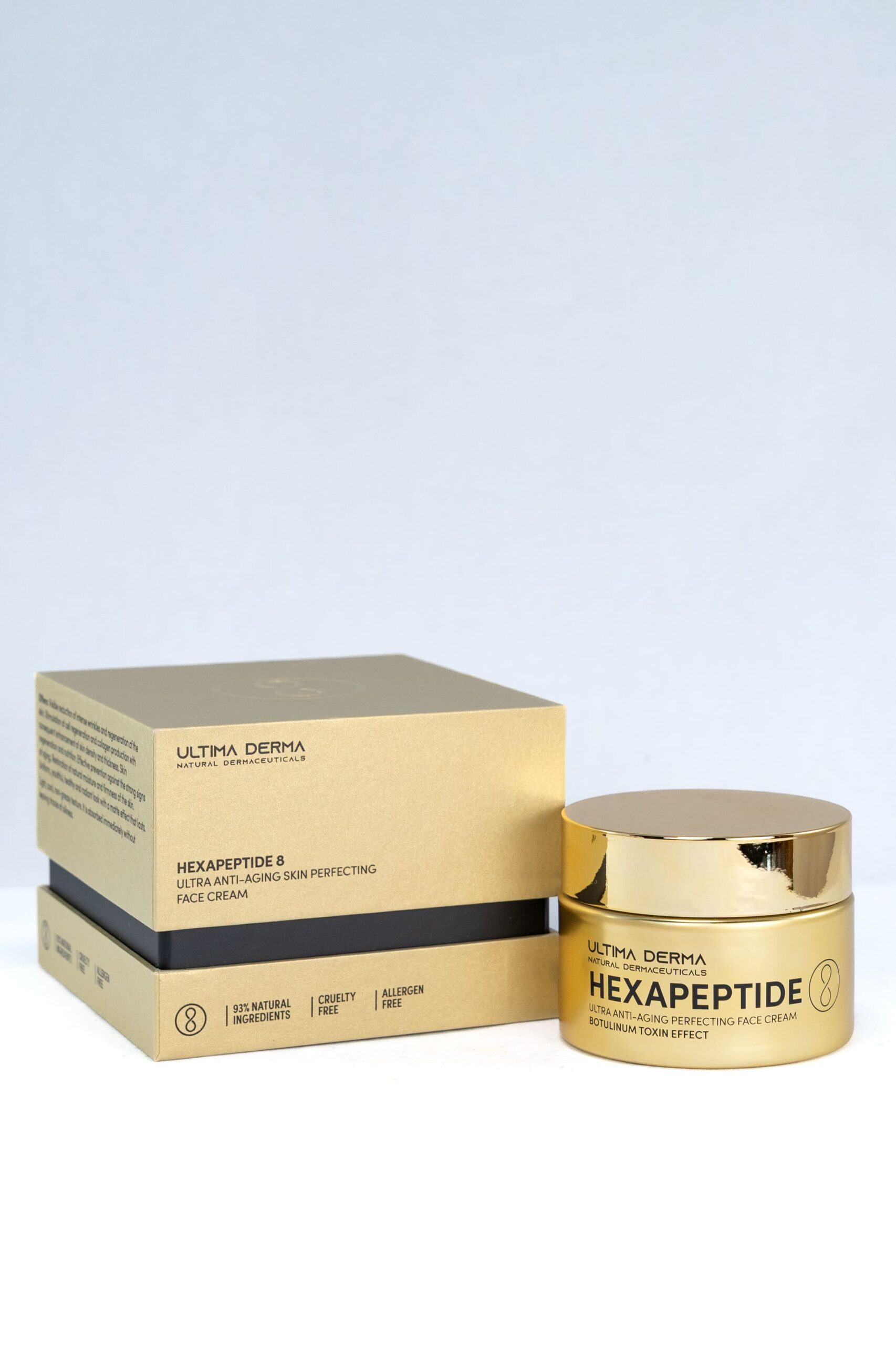 Hexapeptide 8 Κρέμα για αντιγήρανση και ανάπλαση Προσώπου με υαλουρονικό & πρεβιοτικά 50mL